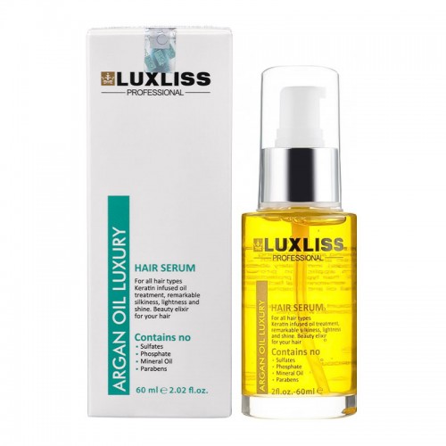 Сыворотка для волос Luxliss Argan Oil Luxury Hair Serum на основе арганового масла 60 мл