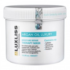 Зволожуюча арганова маска Luxliss Argan Oil Luxury Moisture Repair Therapy Mask Original для відновлення волосся 400 мл