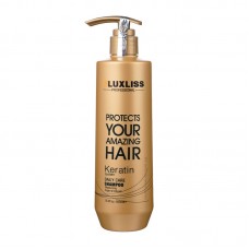 Шампунь кератиновий Luxliss Keratin Smoothing Daily Care Shampoo для щоденного використання 500 мл