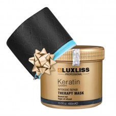 Восстанавливающая маска Luxliss Keratin Intensive Repair Therapy Mask с кератином 400 мл+ в подарок термошапка