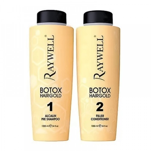 Набор для холодного восстановления волос Raywell Botox Hairgold (шампунь и филлер-кондиционер) 2х1000 мл