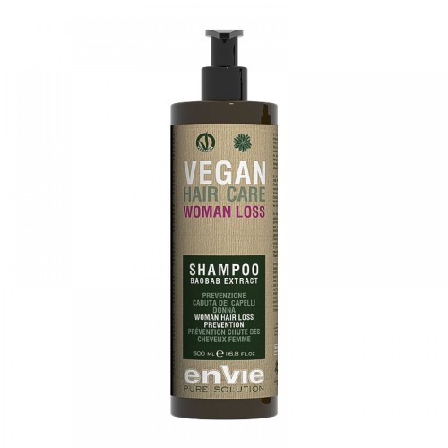 Укрепляющий шампунь Envie Vegan Woman Loss Shampoo Baobab Extract против выпадения волос у женщин (EN850) 250 г (разлив)